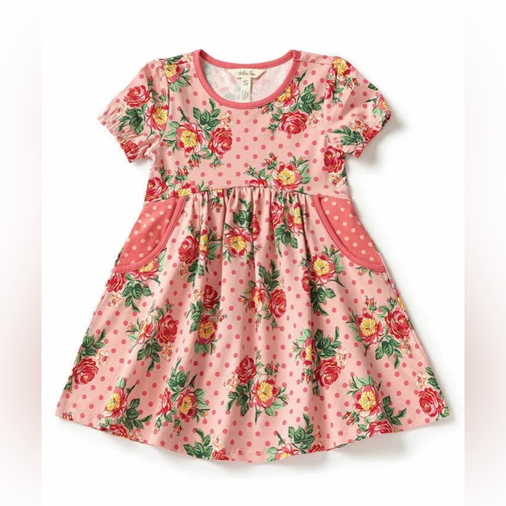 New! Matilda Jane Pretty In Pink Dress Size 4 New in Bag Easter Girls
